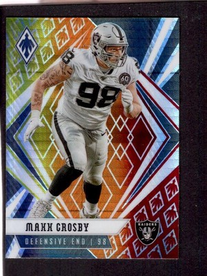 Maxx Crosby 77 2020 Phoenix Factory Fire Burst - Las Vegas Raiders