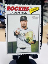 2026 JADEN HILL Topps Heritage DECKLE EDGE Short Print - Colorado Rockies