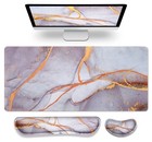 Gimars 3 in1 Mouse Pad and Keyboard Wrist Rest Large Gaming Mouse Pad & Keybo... — photo 1