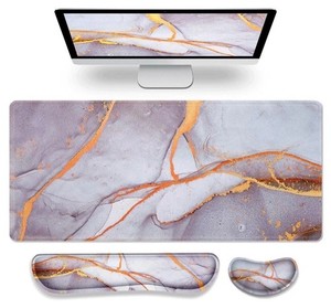 Gimars 3 in1 Mouse Pad and Keyboard Wrist Rest Large Gaming Mouse Pad & Keybo...