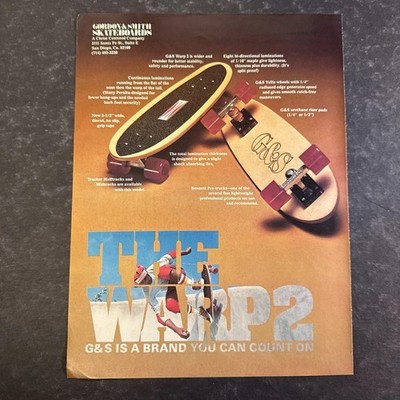 RARE Vintage G&S Stacy Peralta 'Warptail 2' Skateboard (1970s) | eBay