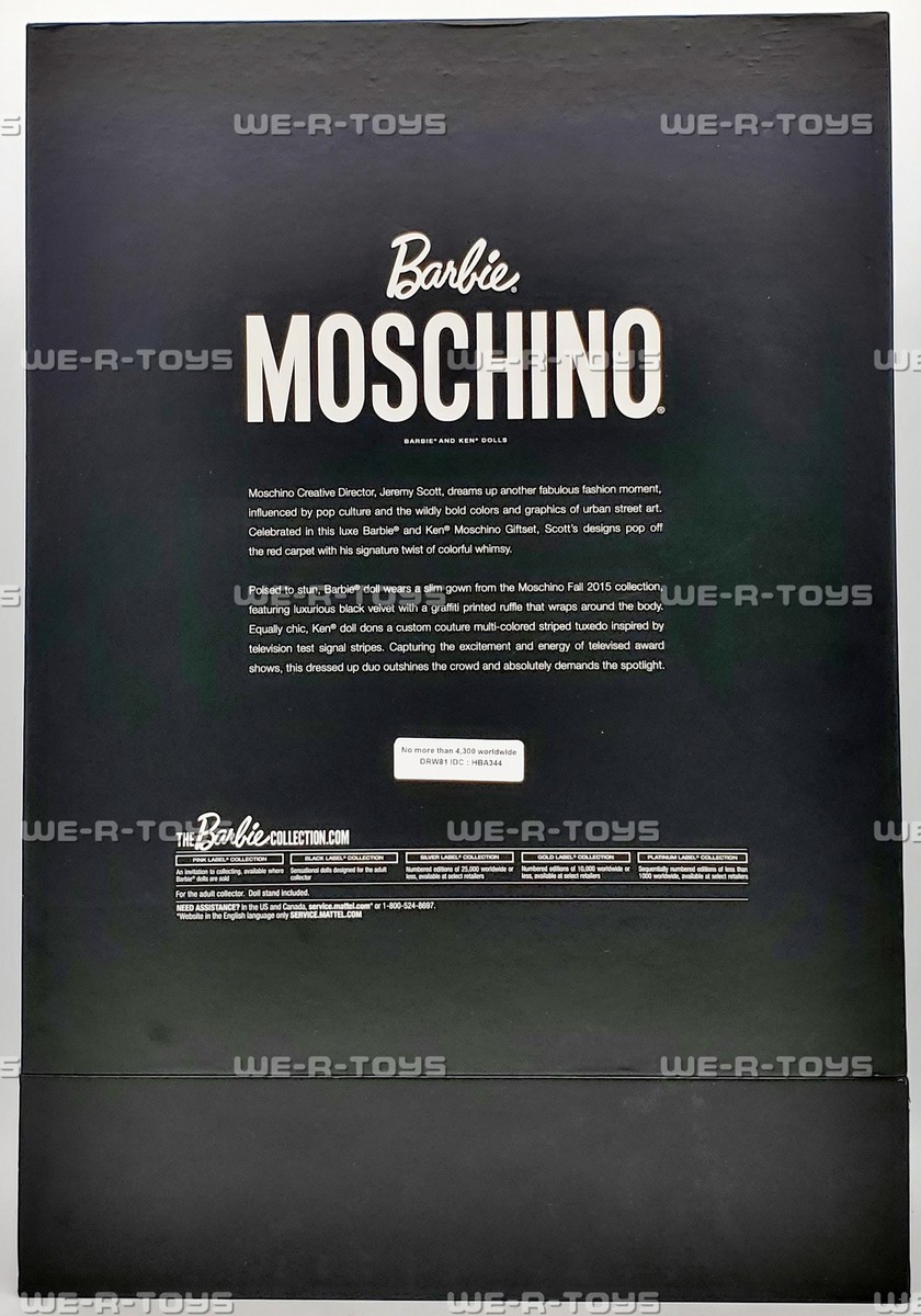 Moschino Barbie and Ken Doll Gift Set 2016 Mattel DRW81 | eBay