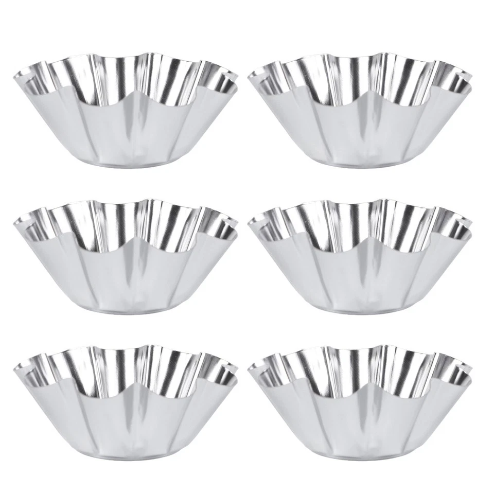  6 Pcs Puto Molder Non-stick Baking Cups Cupcake Teglia Teglie Per La Cottura - Immagine 2 di 4