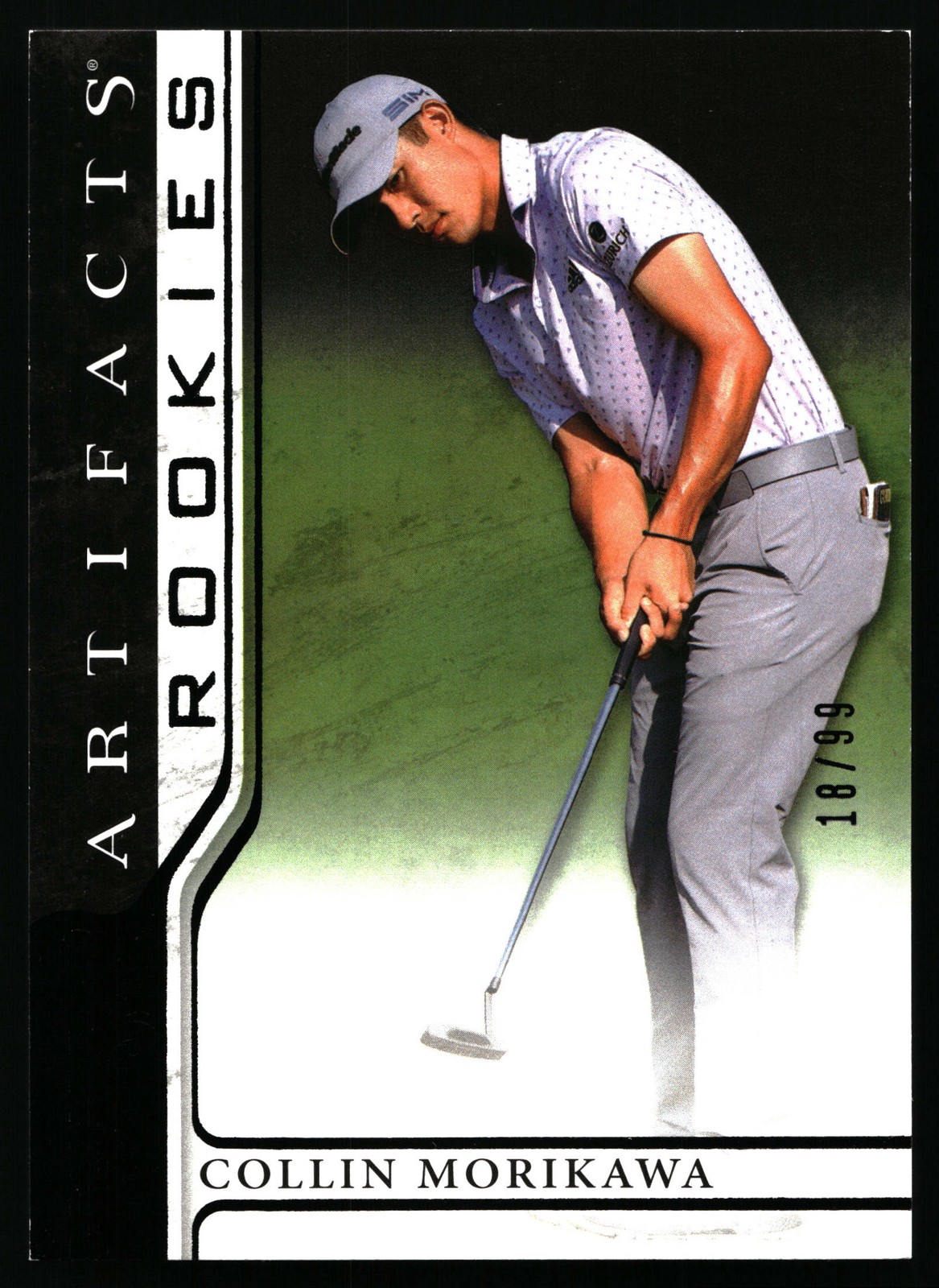 2021 Upper Deck Artifacts #53 Collin Morikawa Black #/99 RC SP