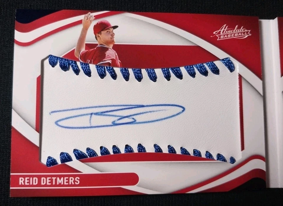 2022 Panini Absolute Reid Detmers RPA #138 Rookie Material Booklet Autograph /50 - Image 2 of 4