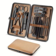 Nail Clipper Set 24 Pieces for Manicure Pedicure Kit with Case