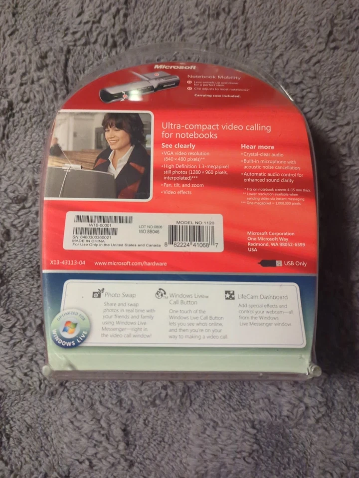 Cámara web Microsoft WTB00001 Foto 4 de 4