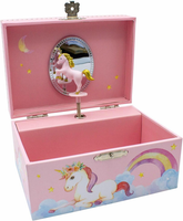 Einhorn SchmuckkäStchen FüR MäDchen Mit Spieluhr Spiegel - 92059
