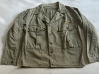 WWII US Army HBT Herringbone Twill Fatigue Jacket Vintage Military 13 Star Btn