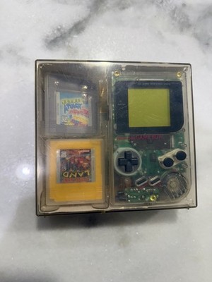 Game Boy Play It Loud Series Clear Includes Tetris Attack & Donkey Kong Games