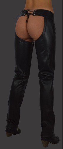 aw-800 Damen LEDERCHAPS/LEDERHOSE,LEATHER CHAPS,women leder Chaps,Leder hose 38 - Picture 2 of 5