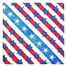 Patriotic 22"x22" Bandannas, Made in USA, Great for Crafts