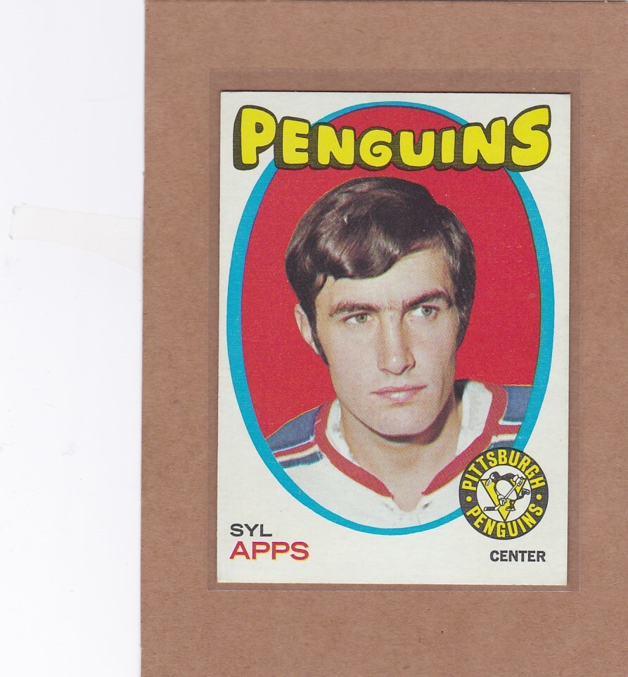 1971-72 TOPPS HOCKEY SYL APPS ROOKIE #77 PENGUINS EXMT *A19055