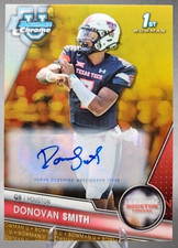 Donovan Smith /50 2023 Bowman U Chrome 1st Auto Gold Refractor Houston Cougars