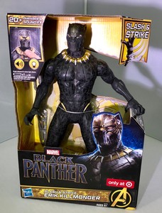 marvel black panther slash and strike black panther figure