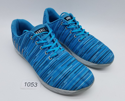 NOBULL Athletic Casual Sneakers Shoes Navy Trainers Super Fabric Mens Size 10.5 Nobull Trainer Sneakers Shoes Navy Blue White Squiggle  main image 2