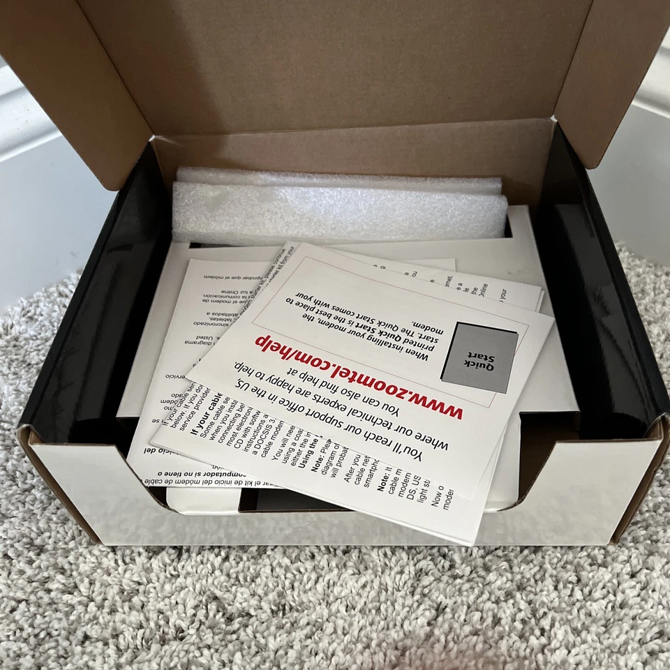 1C Zoom Model 5352 DOCSIS 3.0 Cable Modem Router Wireless N and Gigabit Ethernet - Image 3 of 3