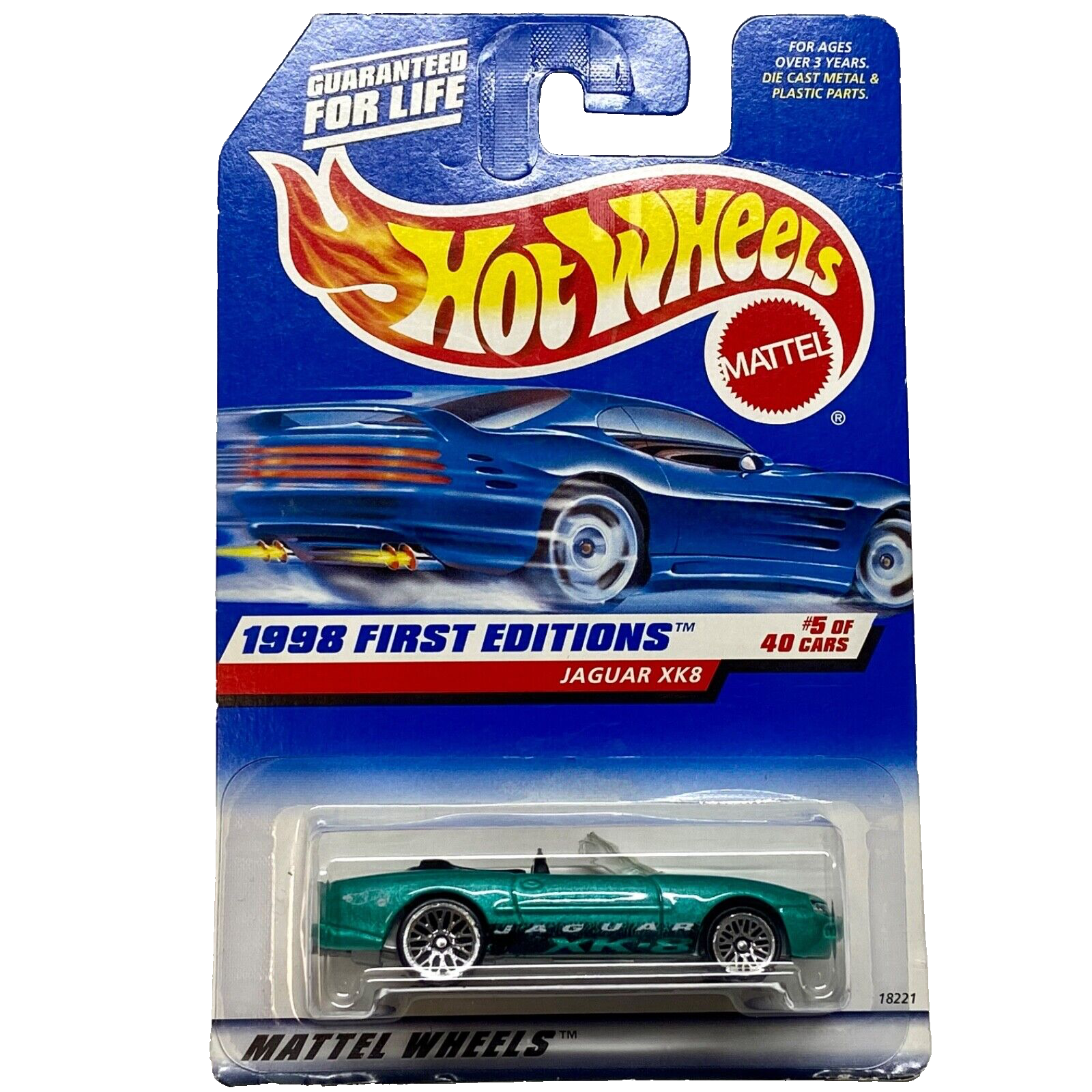 Hot Wheels Jaguar XK8 1998 First Editions Die-Cast Collector Car #639 of 40
