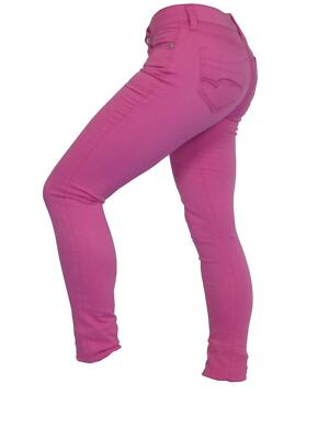 J02269 Damen Hose Jeans mavi Modell SERENA low rise super skinny W24 L32 pink