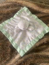 Carter's Child of Mine White Lamb Sheep Lovey Security Blanket Green Stars 12"