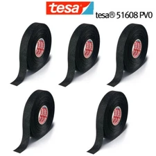 5pcs Tesa Tape Original Isoband 51608 19mm X 15m Adhesive Wiring Loom Cloth Tape