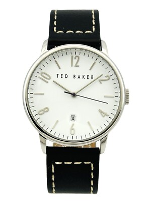Ted Baker Men's TE10015129 MODERN VINTAGE Black Leather Strap