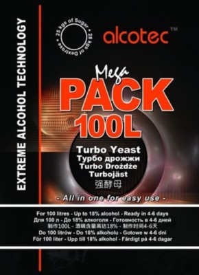 ALCOTEC MEGA PACK 100 L TURBO YEAST NEU Turbohefe