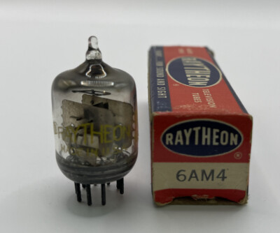 RAYTHEON 6AM4 VACUUM TUBE NOS Amplifier / Rectifier Valve 