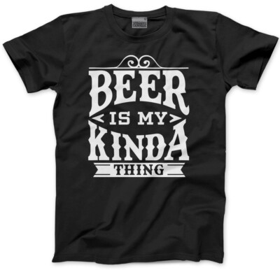 Beer is Kinda My Thing - Real Ale Lager Herren Unisex T-Shirt