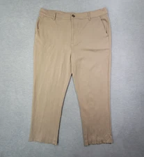 True Classic Pants Mens 38 Tan Comfort Chino Straight Leg Relaxed Casual