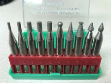 10pc Diamond Grinding Cutting Burr Set 1/4" shank - NEW