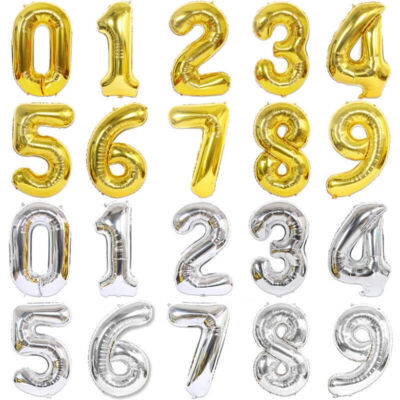 40'' Helium große Folien Zahlenballons groß Geburtstag Ballon Hochzeit Kinder Party UK