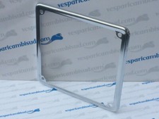 CORNICE TARGA IN ACCIAO LUCIDO 17X17 VESPA MOTO SCOOTER EPOCA Vesparicambisud