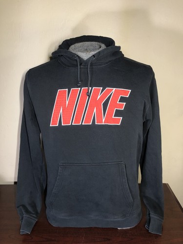 Vintage Nike Blue Tag Black Red Hoodie 