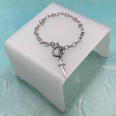 Silber T-Bar Dolch Armband - Neu Mit Etikett Handarbeit Original Design Unikat
