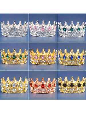 Kleine Kristall Krone Haarspange Mini Prinzessin Diadem für Seite Dutt Kuchen Topper