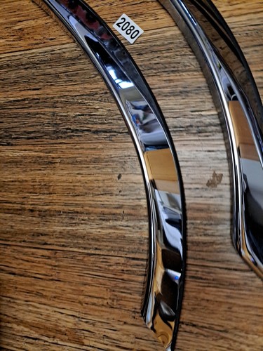 SET 4 MERCEDES BENZ 1986-1991 560sec W126 S-CLASS CHROME FENDER TRIM Others? - Picture 2 of 24