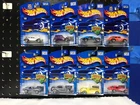 2002 Hot wheels 2 series 8 Car lot.  * Redline series   ** Corvette series. *NEW