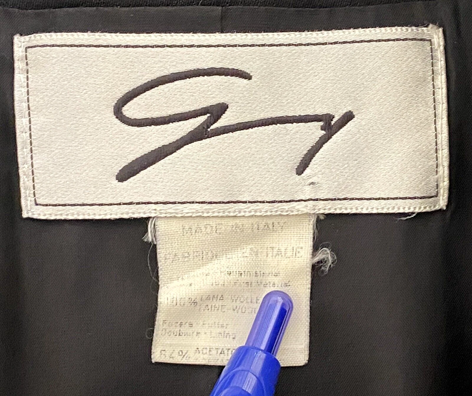 VERSACE Giacca lana Genny Italy per Neiman Marcus nera taglia 8 passerella $1239 come nuova