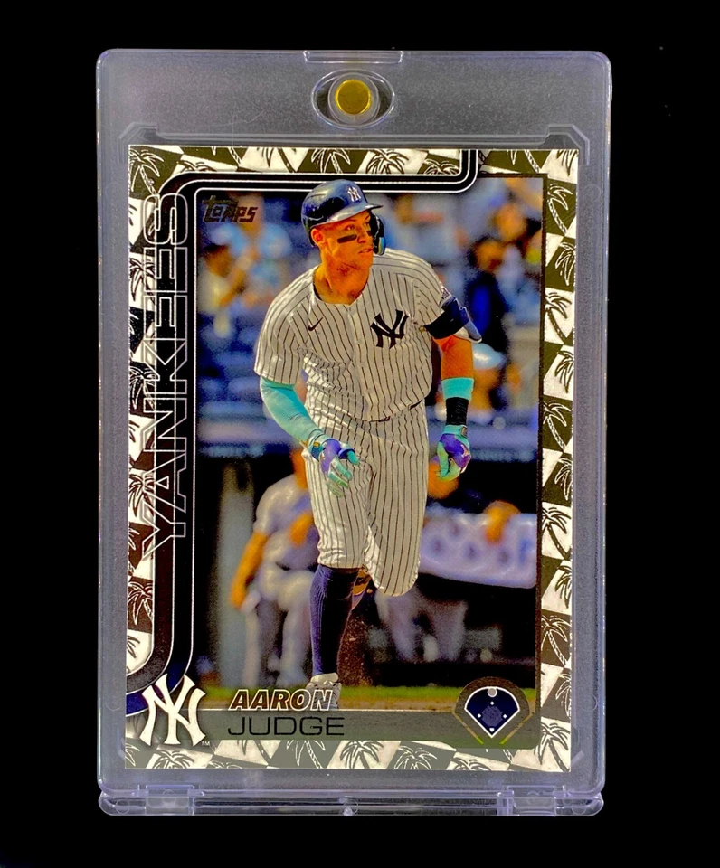 AARON JUDGE PALMERA LÁMINA DE PLATA RARA PARALELA 2025 TOPPS SERIE 1 - YANKEES Foto 2 de 4