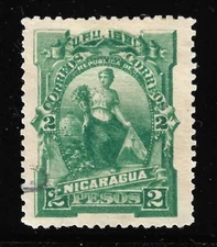 Nicaragua Scott 37 VF Used Issued 1891.