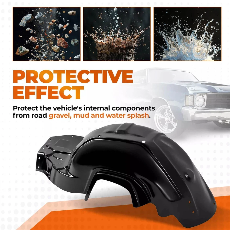 For Chevy Chevelle EL Camino Monte Carlo 1968-72 Inner Fender Plastic Right Side Foto 3 de 4