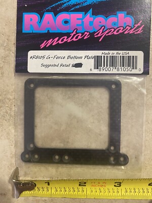 Vintage Racetech RC  Graphite lower plate for RC10L Oval Bottom G-Force