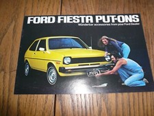 1978 Ford Fiesta Put-ons Accessories Sales Brochure - Vintage 1978 Ford Fiesta Put-ons Accessories Sales Brochure - Vintage
