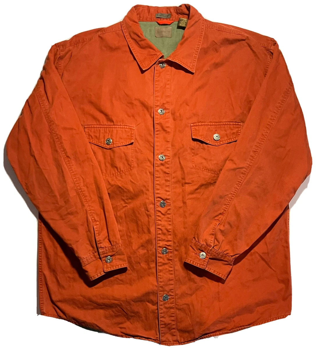 VTG St John s Bay Mens 90s Rare Flannel Lined Shirt Jacket Denim