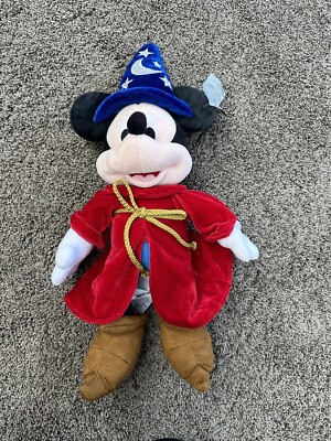 NWT Mickey Mouse Wizard Plush 24  Toy Sorcerer s Apprentice Fantasia