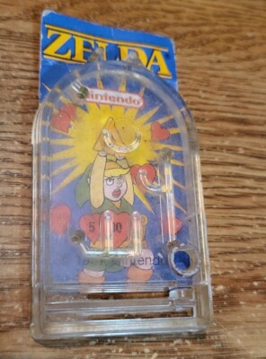 1989 Nintendo Cereal System Premium Zelda Link Pinball Toy Rare Missing Ball