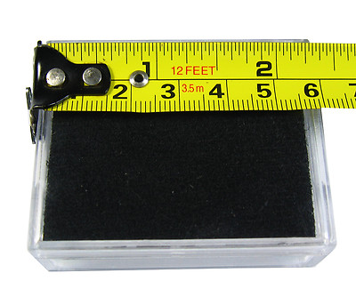 10 PCS OF TOP GLASS PLASTIC GEMSTONE JEWELRY COIN DISPLAY JAR BOX