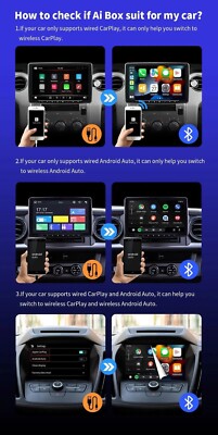2-in1-Wireless-Apple-CarPlay/Android-Auto-Wireless-Adapter für Android und Apple