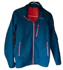 Jacket Size Medium 14 - 16 Teal Blue Green Outdoor Windbreaker Hiking Coat New